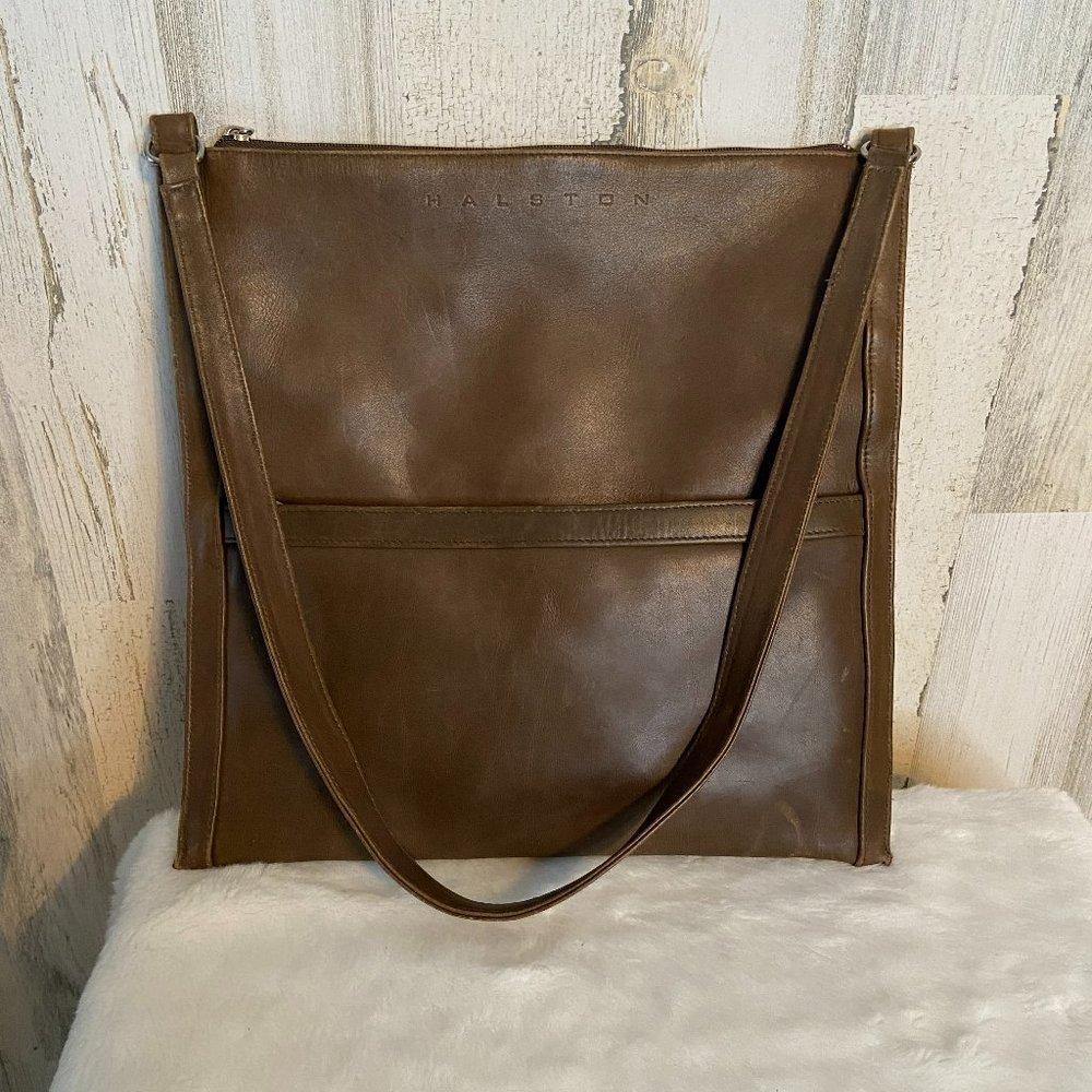 CLEARANCE! Halston Lifestyle Leather Shoulder Bag Purse